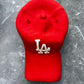 Ceramic LA Dodgers Cap Sculpture (Red) - Figurative Sculpture