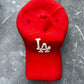 Ceramic LA Dodgers Cap Sculpture (Red) - Figurative Sculpture