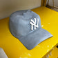 NY Yankees Ceramic Cap Sculpture (Grey) - Figurative Sculpture