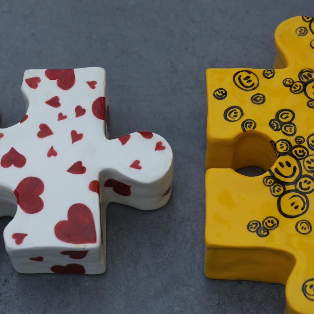 Smiling Bubbles Ceramic Puzzle